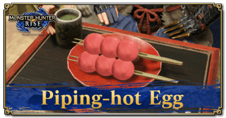 Monster Hunter Rise (MH Rise) - Piping-hot Egg Dango Banner