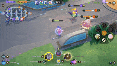 Pokemon UNITE - Mr. Mime Stunning Blissey Using Confusion