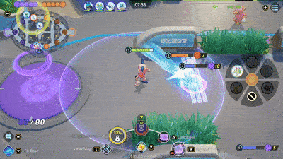 Pokemon UNITE - Mr. Mime Stunning Gardevoir Using Psychic and Light Screen