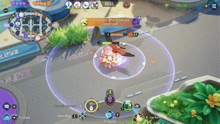 Pokemon UNITE - Blissey Evading Talonflame with Egg Bomb Stun