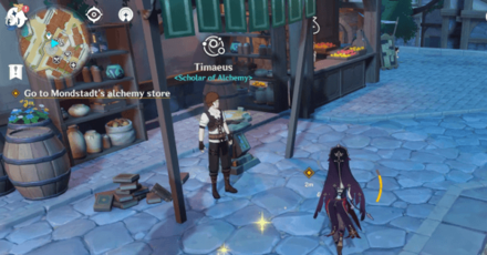 Genshin - A Secret Born from Ashes - III - Go back to Mondstadt and Meet with Timaeus Beside the Alchemy Table