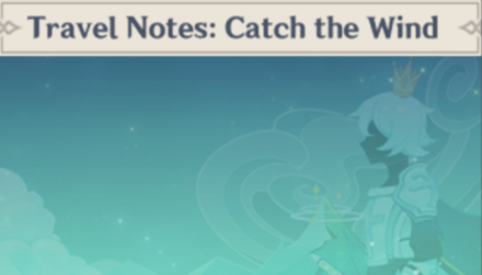 Genshin - Travel Notes: Catch the Wind Namecard Showcase