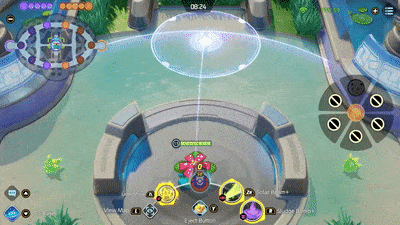 Pokemon UNITE - Estimating Vision Range Using Venusaur