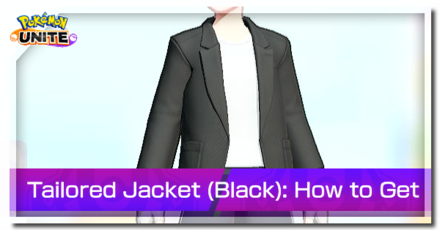 Pokemon Unite - Trainer Skin Tailored Jacket (Black) Top Image