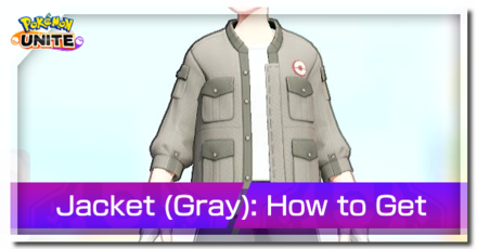 Pokemon Unite - Trainer Skin Jacket (Gray) Top Image