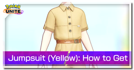 Pokemon Unite - Trainer Skin Jumpsuit (Yellow) Top Image