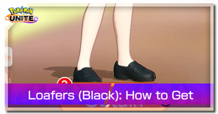 Pokemon UNITE - Trainer Skin Loafers (Black) Top Image