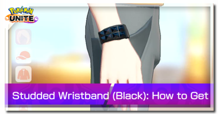 Pokemon UNITE - Trainer Skin Studded Wristband (Black) Top Image