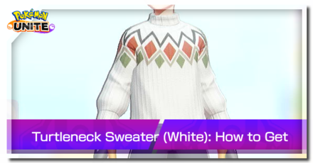 Pokemon UNITE - Trainer Skin Turtleneck Sweater (White) Top Image