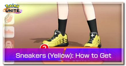 Pokemon UNITE - Trainer Skin Sneakers (Yellow) Top Image