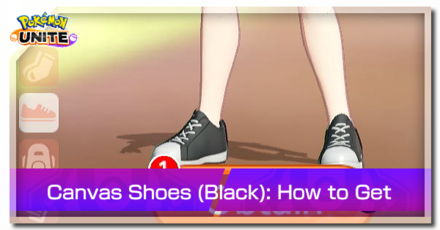 Pokemon UNITE - Trainer SkinCanvas Shoes (Black) Top Image