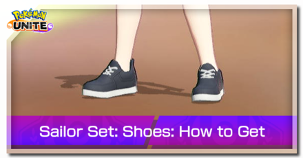 Pokemon UNITE - Trainer Skin Sailor Set Shoes Top Image