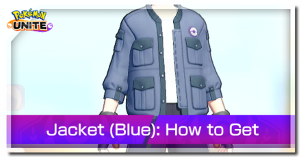 Pokemon UNITE - Trainer Skin Jacket (Blue) Top Image