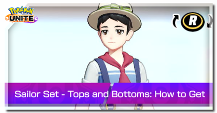 Pokemon UNITE - Trainer Skin Sailor Set Tops and Bottoms Top Image