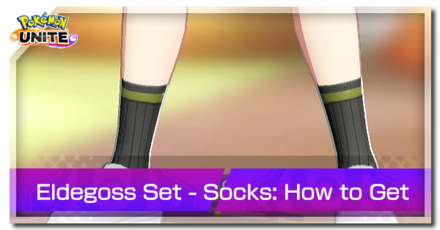 Pokemon UNITE - Trainer Skin Eldegoss Set Socks Top Image