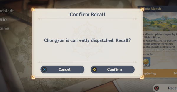 Genshin - Expeditions - Recall