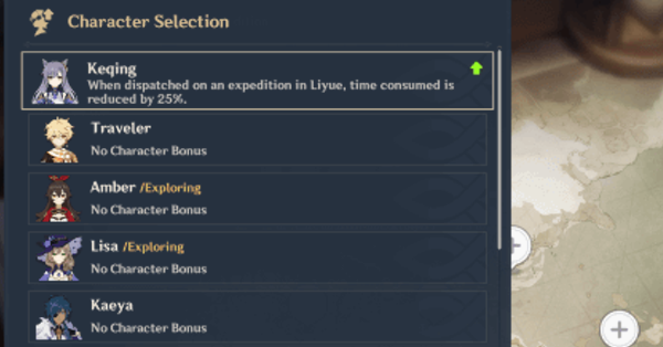 Genshin - Expeditions - Character Bonus