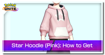 Pokemon UNITE - Trainer Skin Star Hoodie (Pink) Top Image