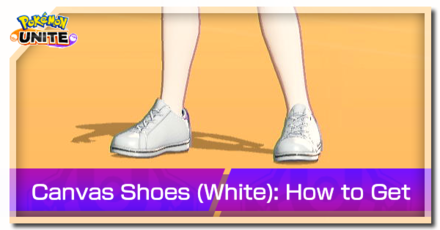 Pokemon Unite - Trainer Skin Canvas Shoes (White) Top Image
