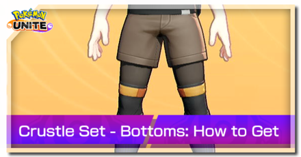 Pokemon Unite - Trainer Skin Crustle Set Bottoms Top Image