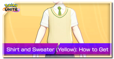 Pokemon Unite - Trainer Skin Shirt and Sweater (Yellow) Top Image