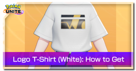 Pokemon Unite - Trainer Skin Logo T-Shirt (White) Top Image