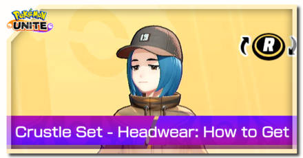Pokemon Unite - Trainer Skin Crustle Set Headwear Top Image