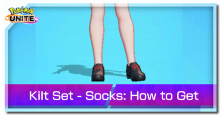 Pokemon Unite - Trainer Skin Kilt Set - Socks Top Image