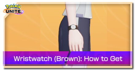 Pokemon Unite - Trainer Skin Wristwatch (Brown) Top Image
