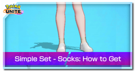 Pokemon Unite - Trainer Skin Simple Set Socks Top Image