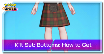 Pokemon Unite - Trainer Skin Kilt Set Bottoms Top Image