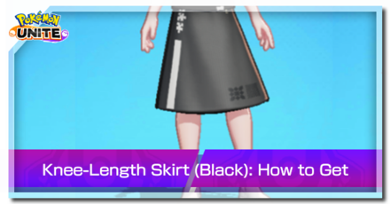 Pokemon Unite - Trainer Skin Knee-Length Skirt (Black) Top Image