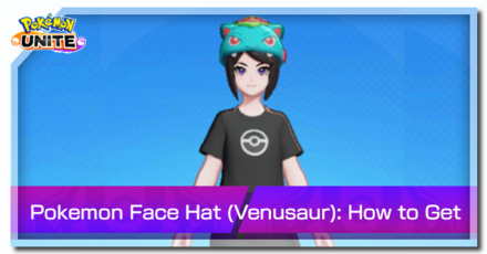Pokemon Unite - Trainer Skin Pokemon Face Hat (Venusaur) Top Image