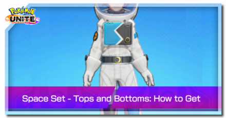 Pokemon Unite - Trainer Skin Space Set Tops and Bottoms Top Image