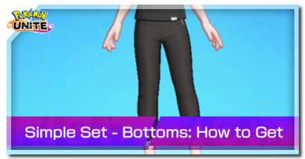 Pokemon Unite - Trainer Skin Simple Set Bottoms Top Image