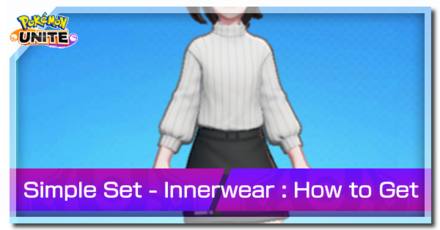 Pokemon Unite - Trainer Skin Simple Set Innerwear Top Image