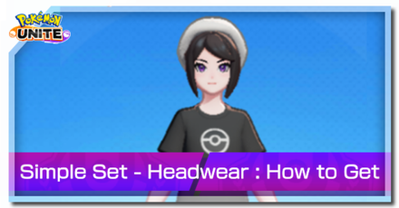 Pokemon Unite - Trainer Skin Simple Set Headwear Top Image