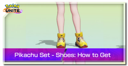 Pokemon Unite - Trainer Skin Pikachu Set Shoes Top Image