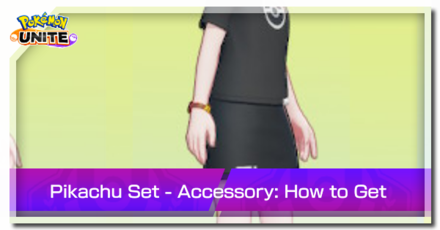Pokemon Unite - Trainer Skin Pikachu Set Accessory Top Image