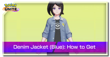 Pokemon Unite - Trainer Skin Denim Jacket (Blue) Top Image