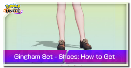 Pokemon Unite - Trainer Skin Gingham Set Shoes Top Image