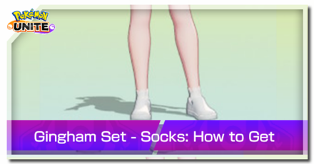 Pokemon Unite - Trainer Skin Gingham Set Socks Top Image