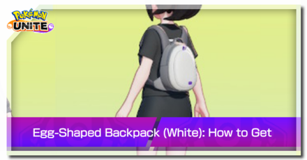 Pokemon Unite - Trainer Skin Egg-Shaped Backpack (White) Top Image