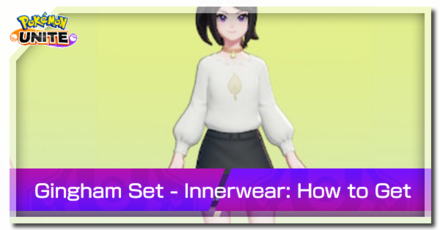 Pokemon Unite - Trainer Skin Gingham Set Innerwear Top Image