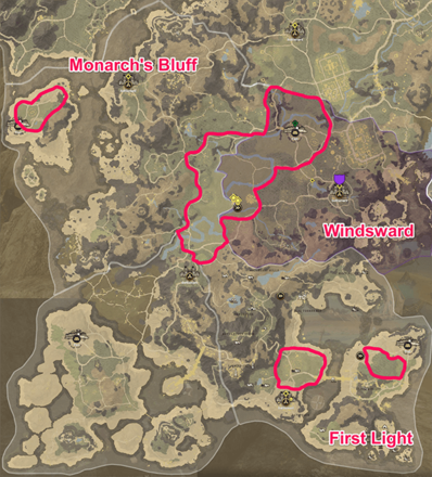 New World - Starter Region Fiber Areas