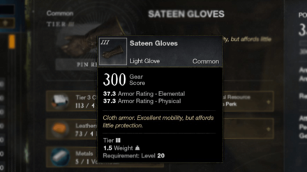 New World - Craft Sateen Gloves
