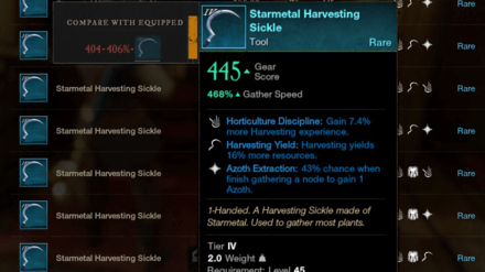 New World - Upgrade to Starmetal Tools