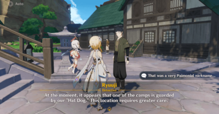 Genshin - Bantan Sango Case Files Stealthy Trail - Talk to Ryuuji to Start