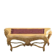 The Damascus-Pattern Red version of Elegant Console Table