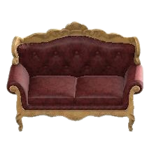 The Damascus-Pattern Red version of Elegant Sofa